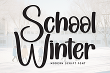 School Winter | Script Font
