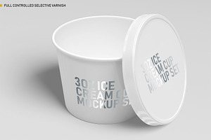 3oz Ice Cream Cup Mockup Set