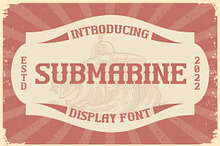 SUBMARINE Display Font