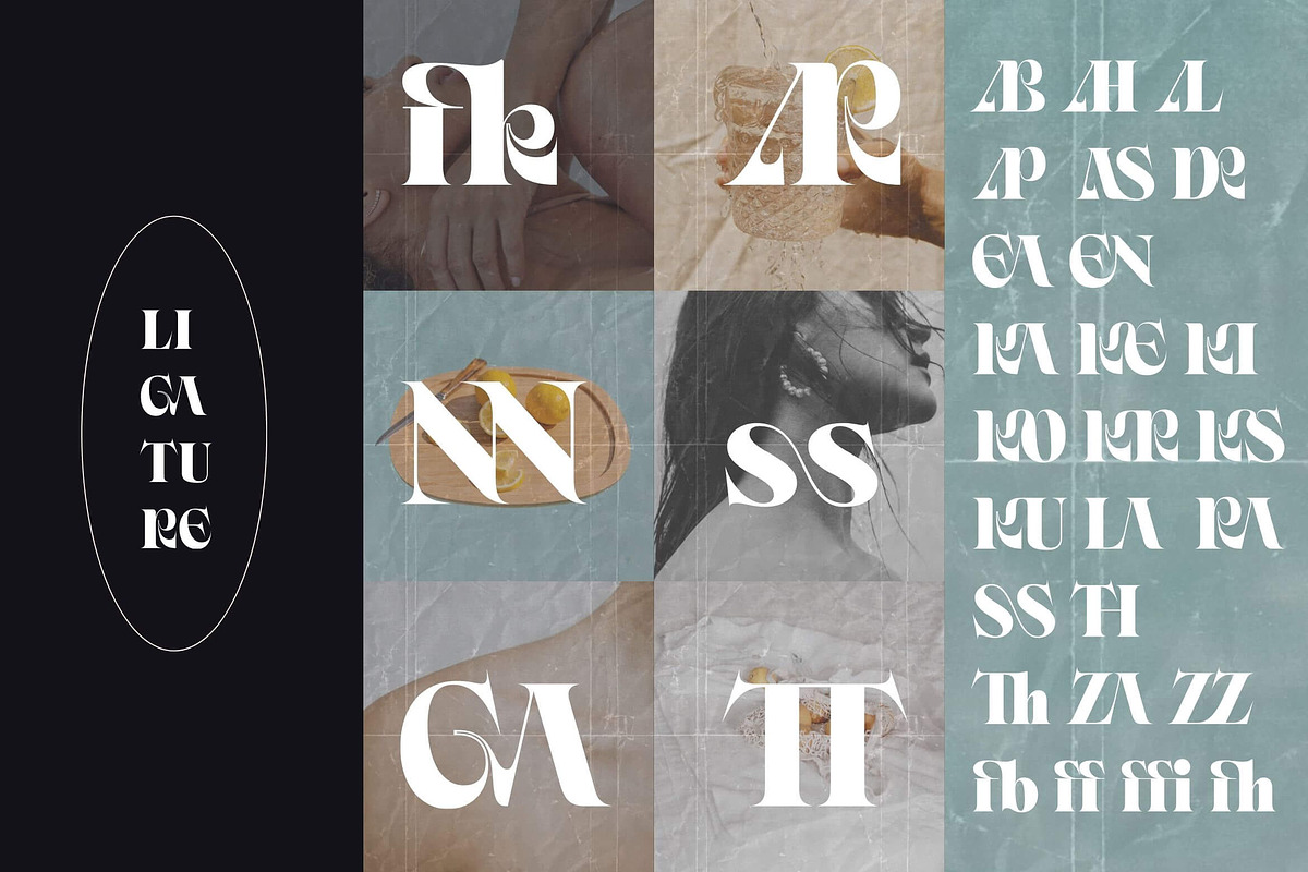 Ornable Experimental Typeface, a Serif Font by Casloop Studio (Photo 3 of 8)