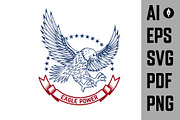 Set of the USA labels with eagles AI, a Branding & Logo Template by Vectorhight (Thumbnail 2 of 8)