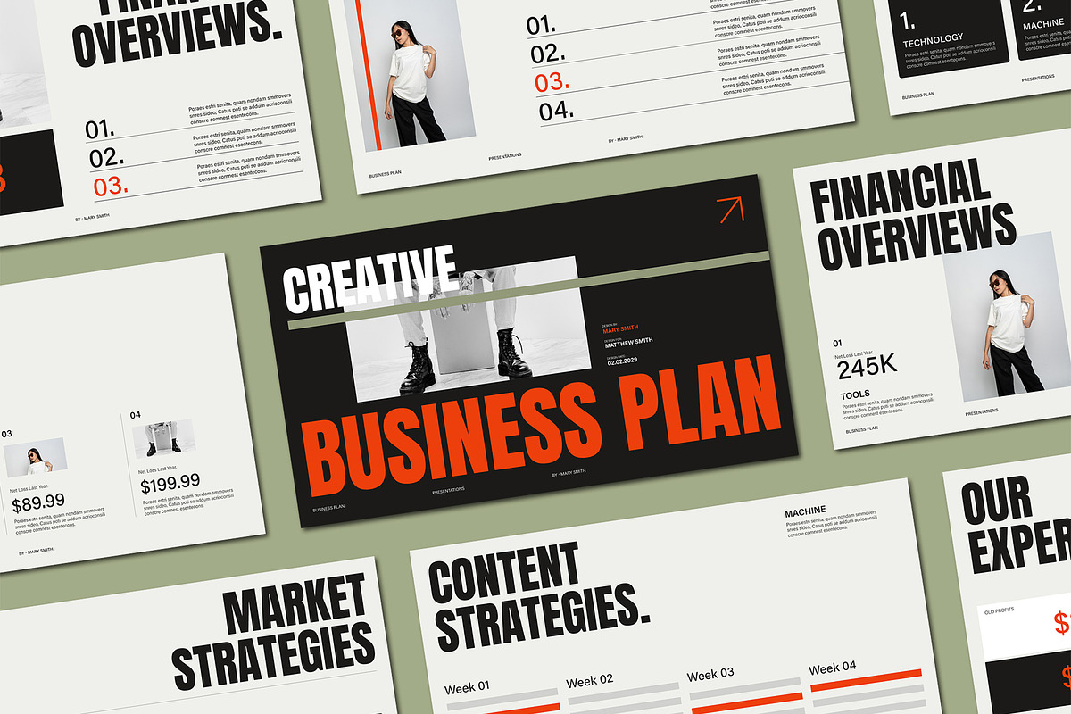 Business Plan Presentation Template, a Presentation Template by Mighty-Slide (Photo 1 of 5)