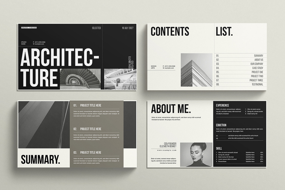 Architecture Presentation Template, a Presentation Template by E-Type (Photo 2 of 5)
