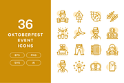 36 Oktoberfest Event Icons, an Icon by Furnace (Thumbnail 1 of 5)
