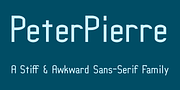 PeterPierre, a Sans Serif Font by Ingrimayne Type (Thumbnail 1 of 6)