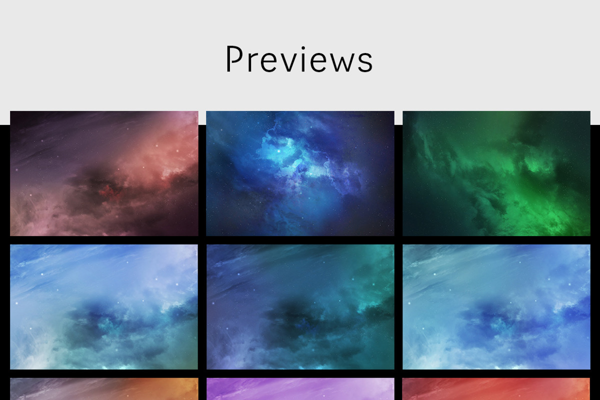 50 Space Backgrounds, a Texture Graphic by Freezerondigital (Photo 2 of 7)