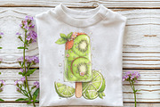 Whimsical Summer Ice-Cream Clipart, an Illustration by OK Design (Thumbnail 5 of 6)