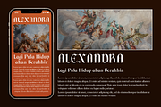 Diences Display Blackletter Font, a Blackletter Font by Typetemp Studio (Thumbnail 13 of 19)