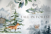 Fall in Forest Autumn Mood, an Animal Illustration by Ann Art Houze (Thumbnail 1 of 22)