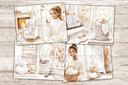 Neutral Autumn Junk Journal Kit, a Person Illustration by GlamArtZhanna (Thumbnail 3 of 10)