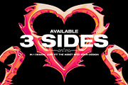 Chrome Love Collection – 93 Item PNG, an Object Graphic by Hainz Studio (Thumbnail 7 of 10)