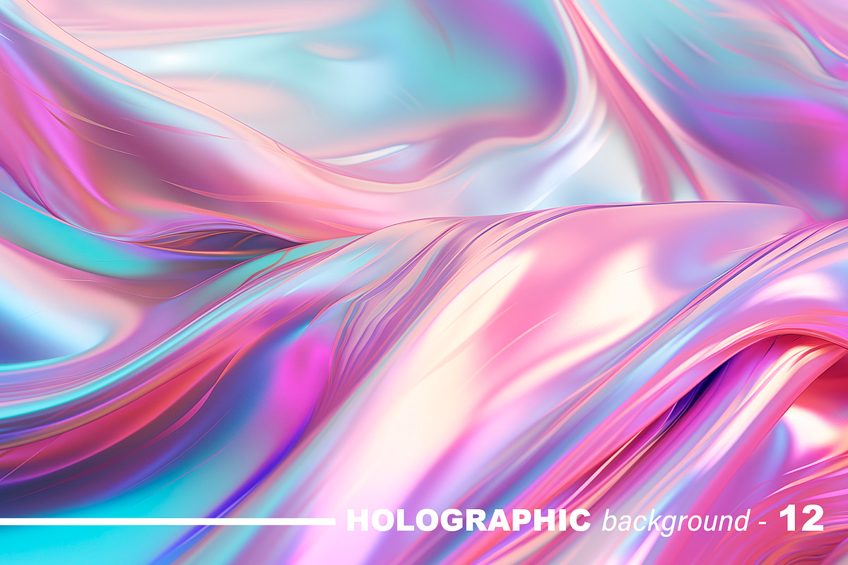 Iridescent Holographic Backgrounds, a Background Graphic by tatiankaart (Photo 13 of 16)