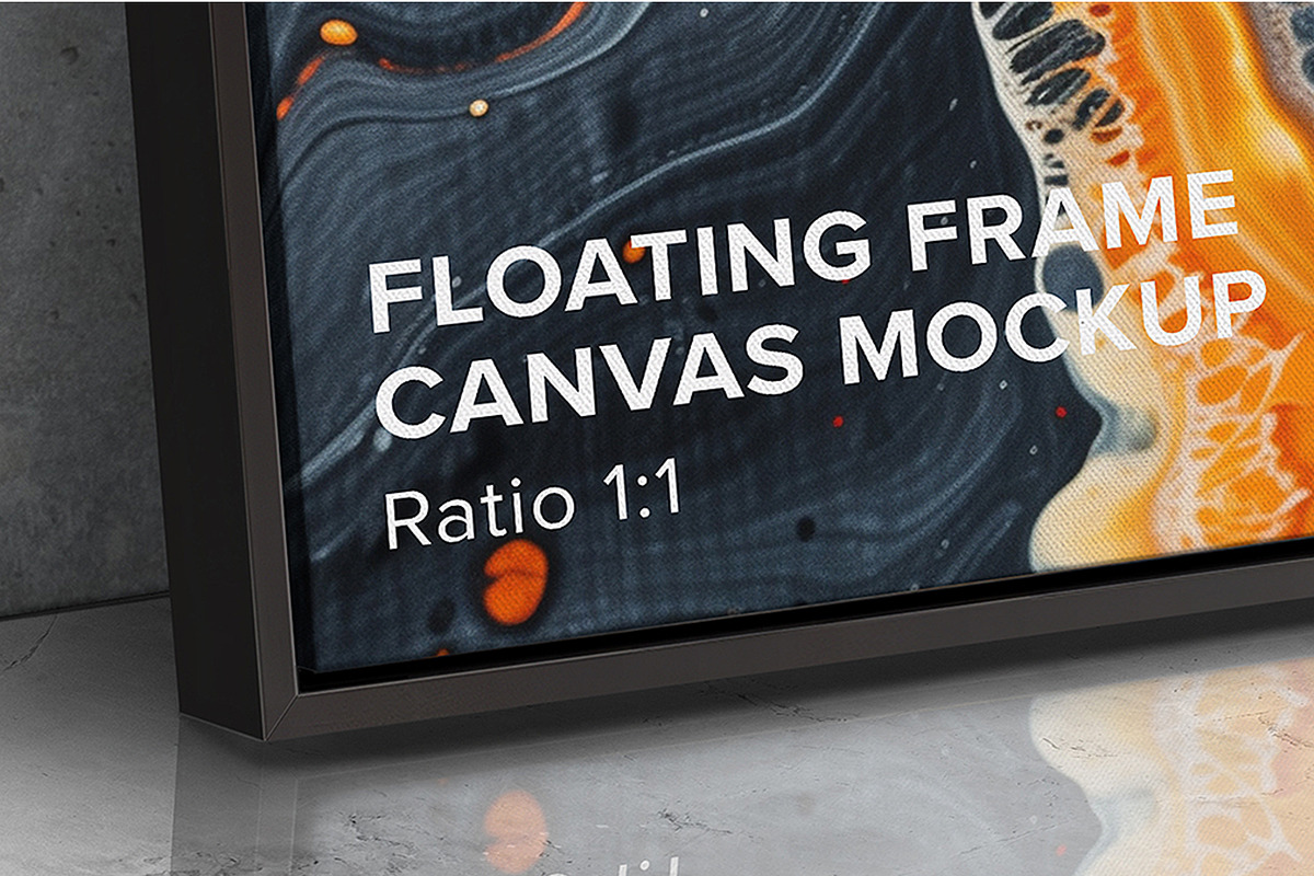 Floating Square Frame Canvas Mockup, a Household Mockup by Mockups by Carlos Viloria (Photo 6 of 6)