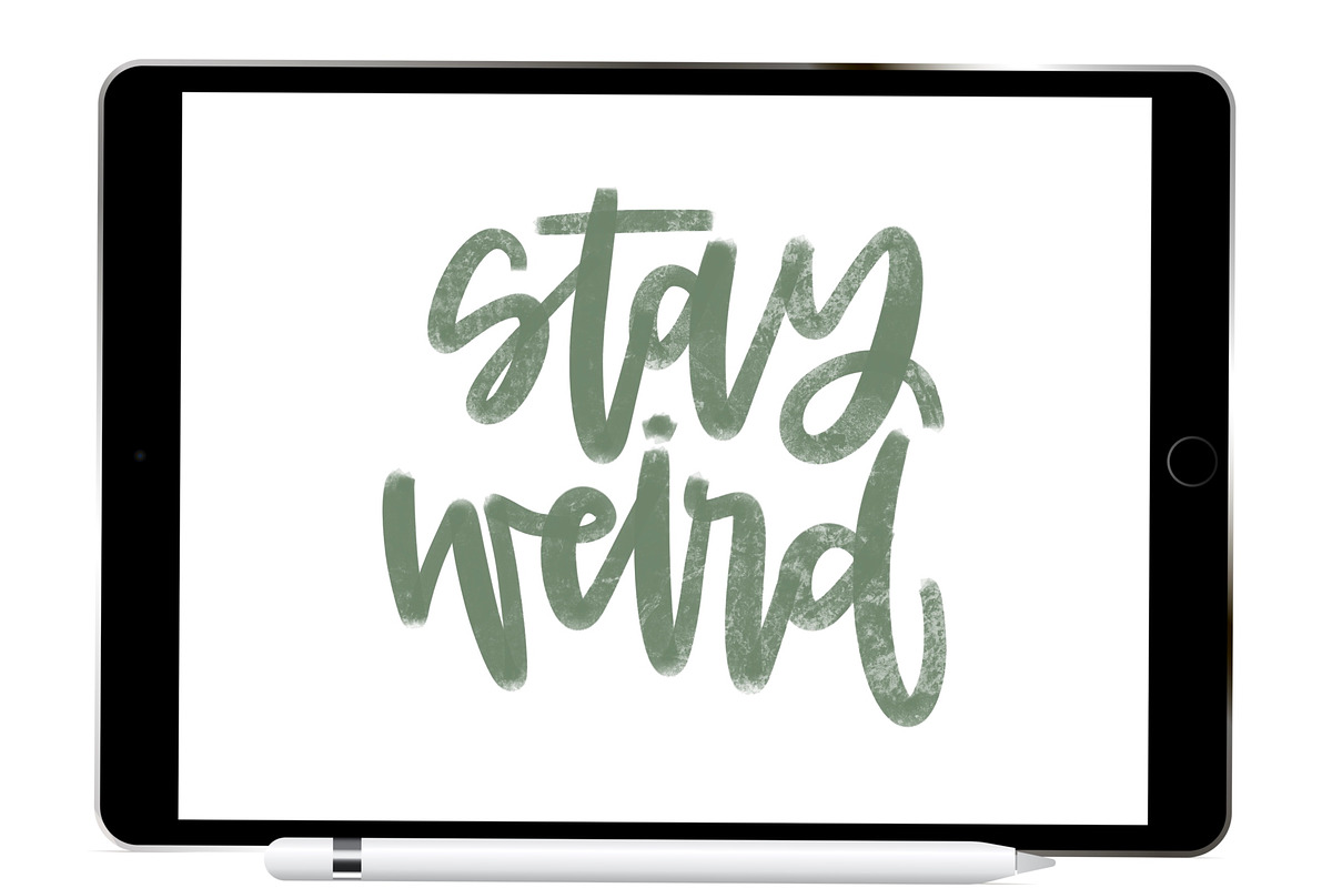 Procreate Brush Lettering Pen, a Brush Add-On by Blue Strawberry Studio (Photo 3 of 5)