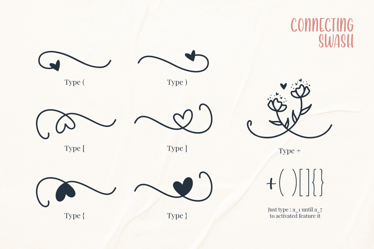 APOC - Sweetie Romance Font Duo, a Script Font by a Piece of Cake (Photo 14 of 19)