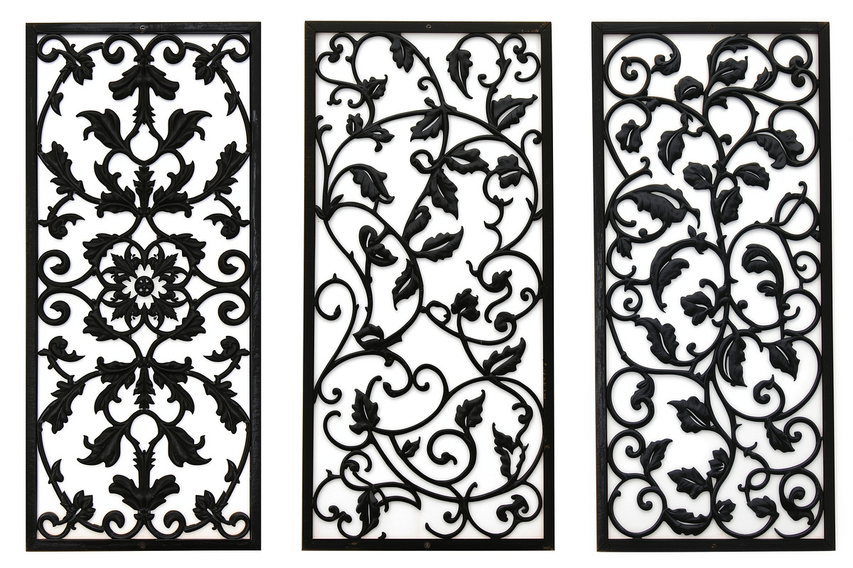 Decorative Floral Panel Silhouette, an Illustration by musafir_fashion (Photo 13 of 21)