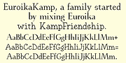 EuroikaKamp, a Serif Font by Ingrimayne Type (Thumbnail 6 of 11)