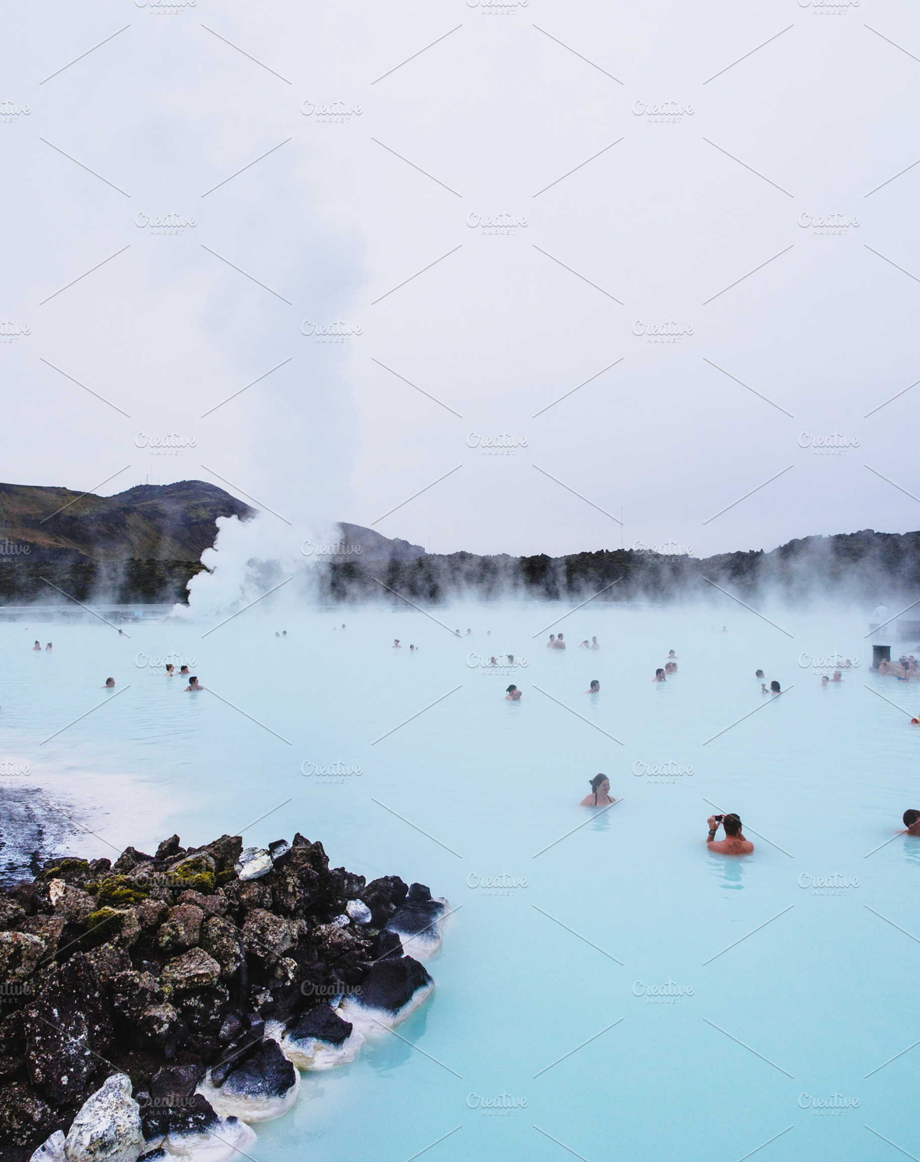 Blue lagoon stock photo containing iceland and hot springs, a Nature Photo by ugmonk