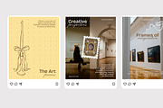 Art Gallery - Instagram Post, a Social Media Template by Izdihaar_Studio (Thumbnail 4 of 4)