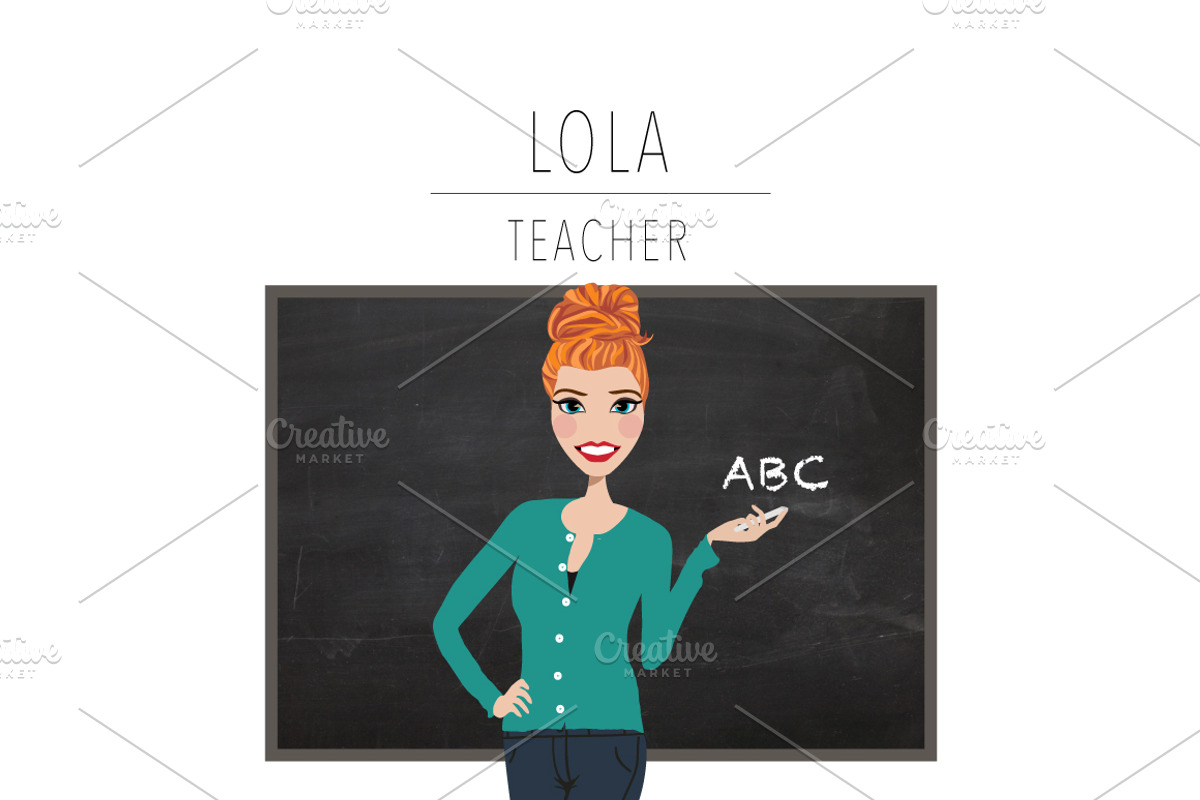 Teacher Portrait Creator | Clip Art, an Education Illustration by Lauren Lesley Studio (Photo 15 of 33)