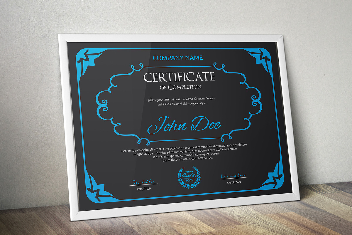 Certificate Word | PSD | AI, a Stationery Template by Curve Design (Photo 2 of 5)