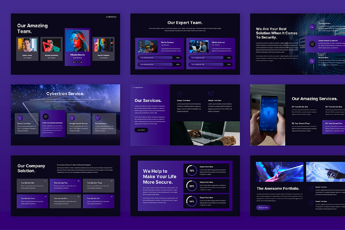 Cyber Security Powerpoint, a Presentation Template by Biwarastudio (Photo 3 of 5)