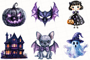 Purple Halloween Sublimation Clipart, an Illustration by OK Design (Thumbnail 2 of 5)