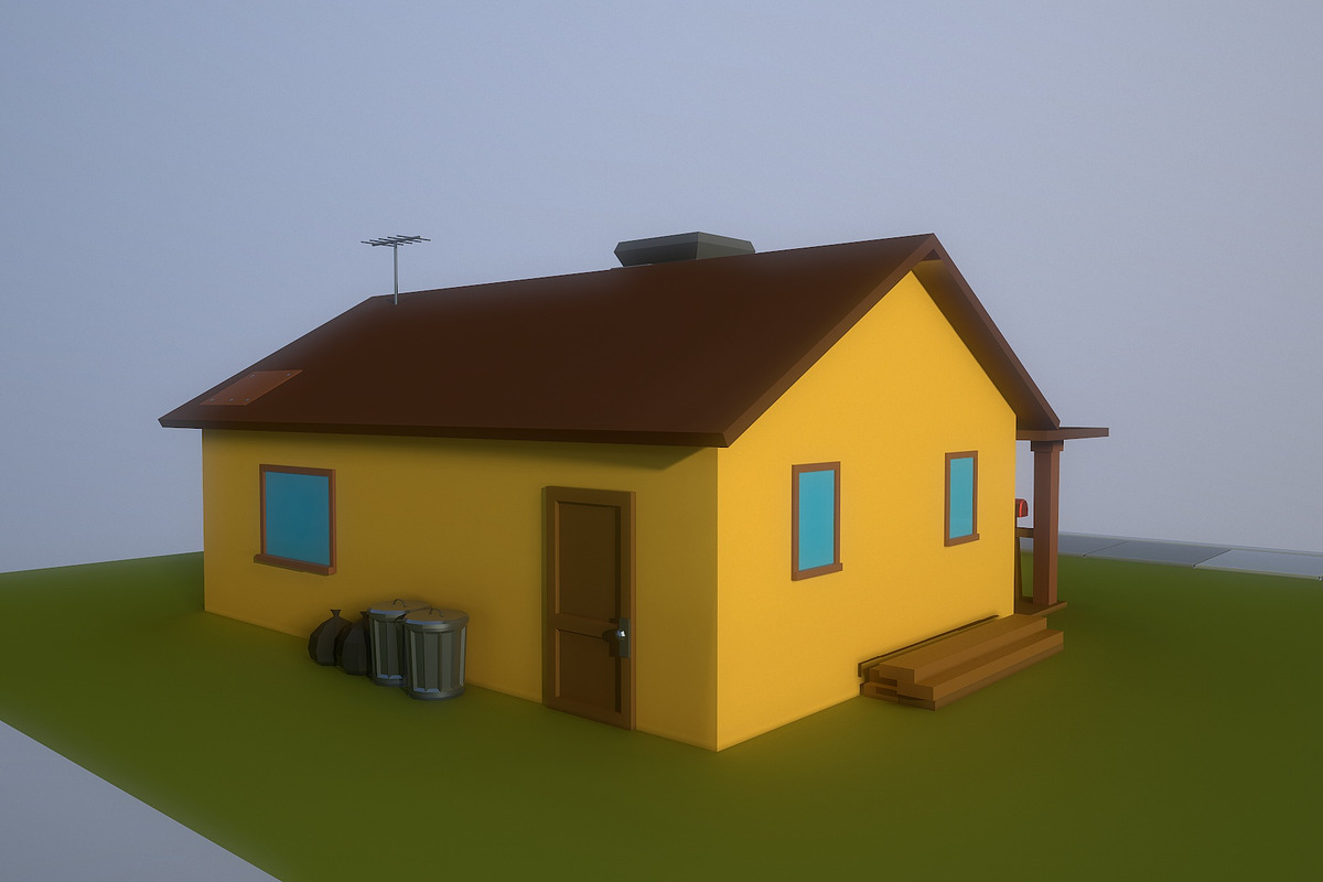 Low Poly Old house, an Architecture 3D Model by Midgardians (Photo 4 of 13)