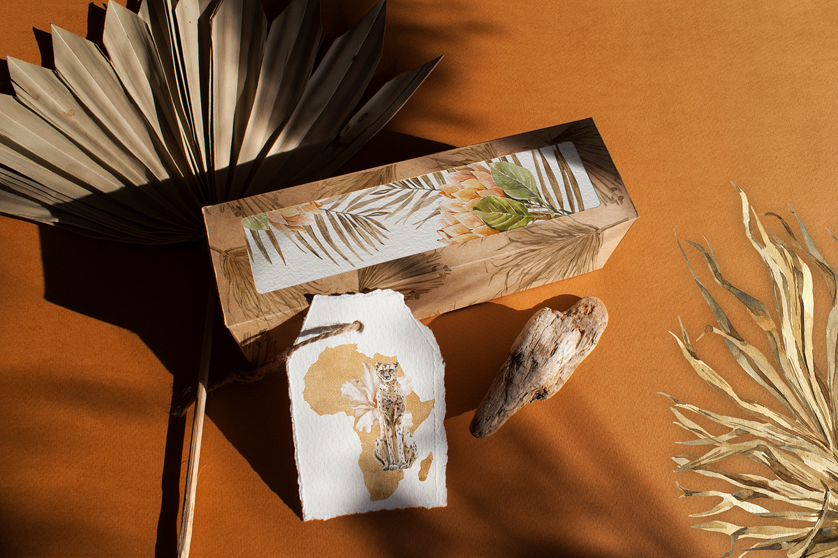 DELICATE AFRICA Watercolor, an Object Graphic by Cat In Colour (Photo 12 of 12)