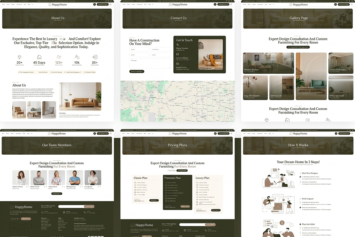 Happyhome Interior Design WordPress, a WordPress Template by ThemesRain (Photo 3 of 3)