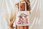 Whimsical Easter Sheep Clipart, an Illustration by designcity5 (Thumbnail 3 of 5)