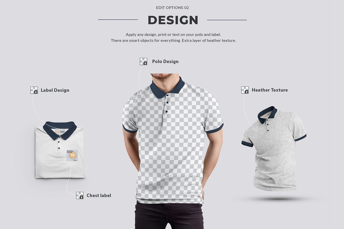 24 Polo Men Mockup (Collection #4), a Shirt Mockup by Grow Design Craft Studio (Photo 5 of 7)