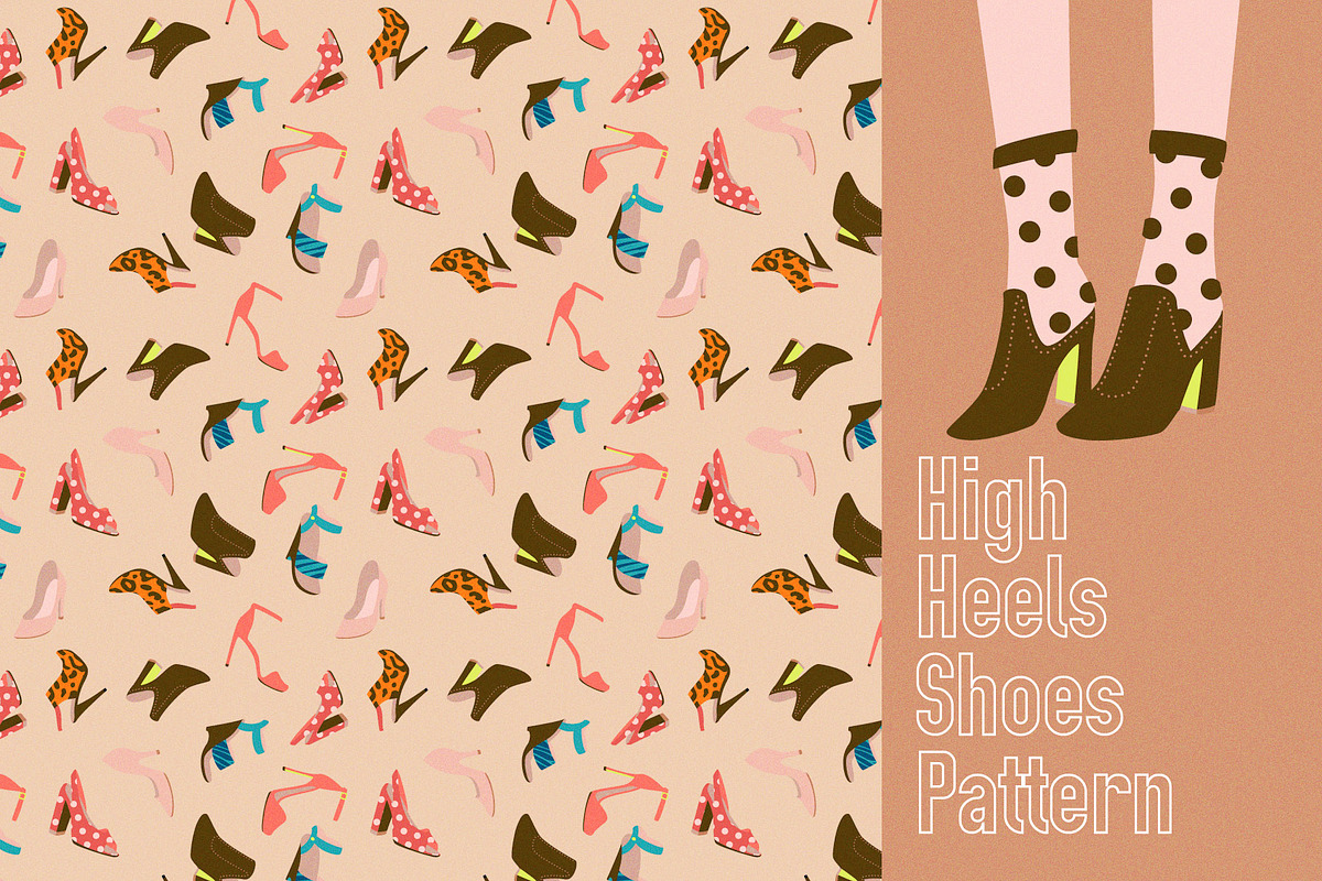 Socks, Heels, And Flats, a Person Illustration by svetlana.belaia (Photo 10 of 10)