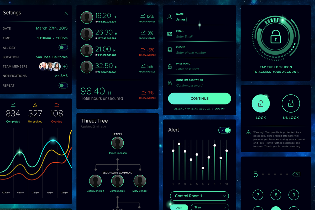 Sci-Fi Interface Kit, a Templates & Theme by Cosmic Motive (Photo 5 of 5)