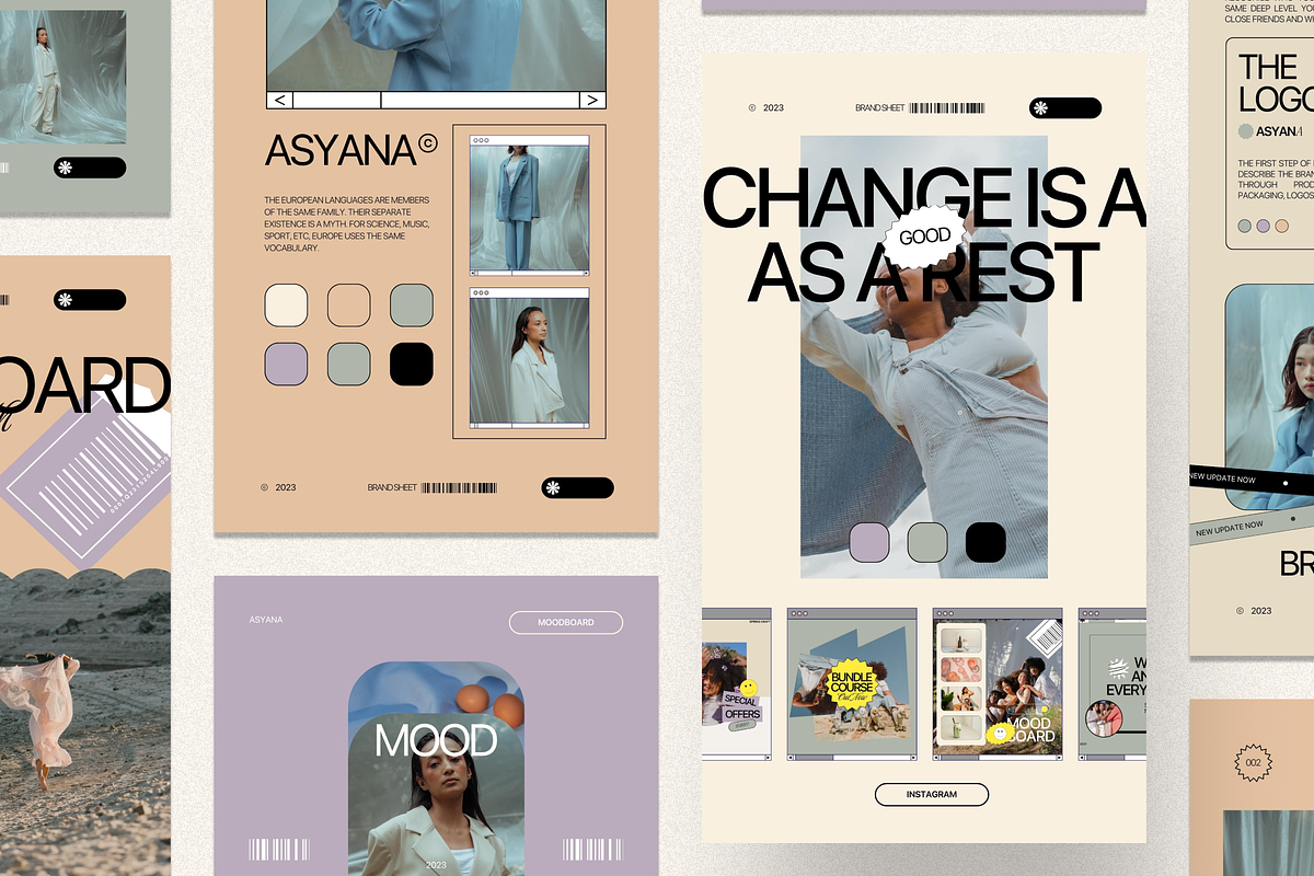 Asyana - Brand Sheet Template, a Branding & Logo Template by Creavora (Photo 8 of 9)
