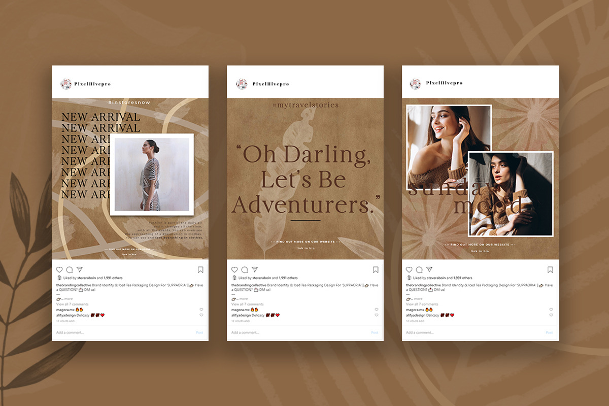 Cathy Instagram Posts And Stories, a Social Media Template by PixelHive Pro (Photo 8 of 14)