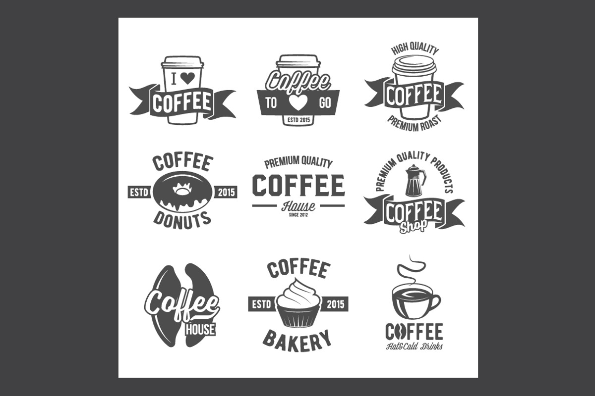 Coffee logos and recipes, a Branding & Logo Template by Alex_Ivanov (Photo 2 of 3)