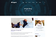weAgent Digital Agency PSD Template, a Landing Page Template by Andit themes (Thumbnail 6 of 8)