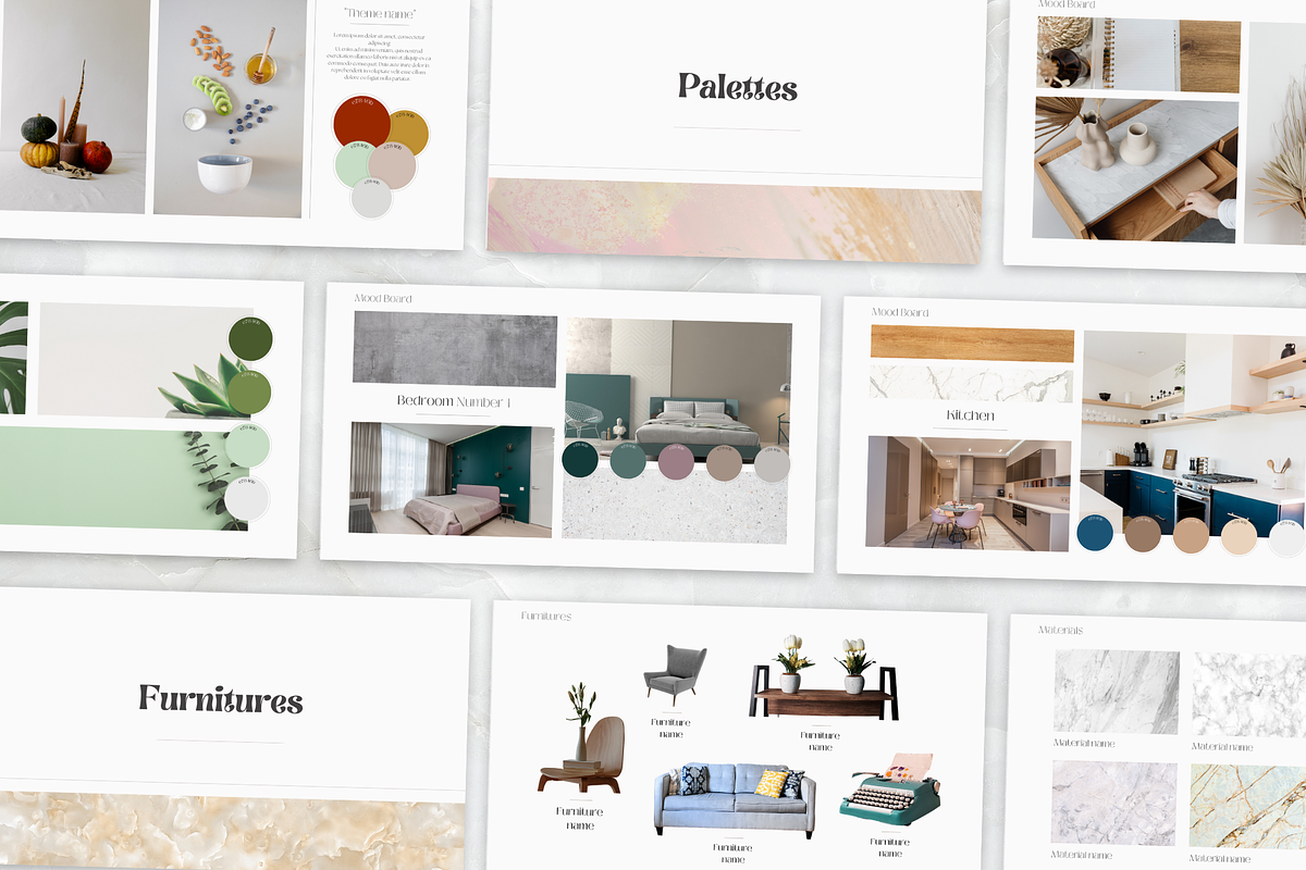 Interior Design Mood Board, a Branding & Logo Template by PittaFinePrint (Photo 6 of 6)