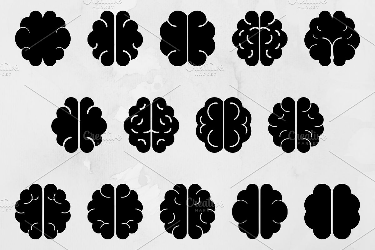 Brain Silhouette SVG, a Person Illustration by newminddesign (Photo 1 of 3)