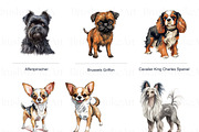 Toy Group Dogs Illustrations Clipart, an Animal Illustration by BrushstrokeArtGB (Thumbnail 2 of 9)