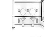 Victorian Bathroom - Classic, an Architecture 3D Model by 3DCargo (Thumbnail 5 of 6)