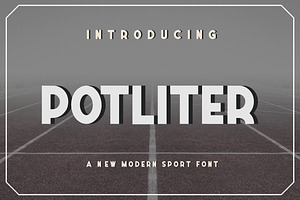 POTLITER Modern Sport Font