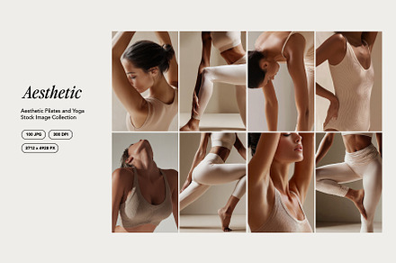 Pilates and Yoga 100 Photos Bundle, a Photo by Tomasz Ganclerz