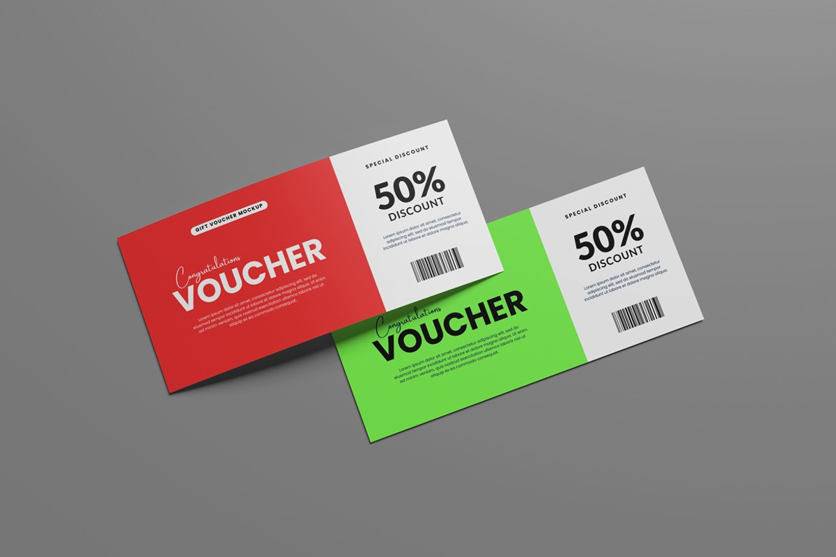 Gift Voucher Mockup, an Advertising Mockup by GraphicWindow (Photo 9 of 9)