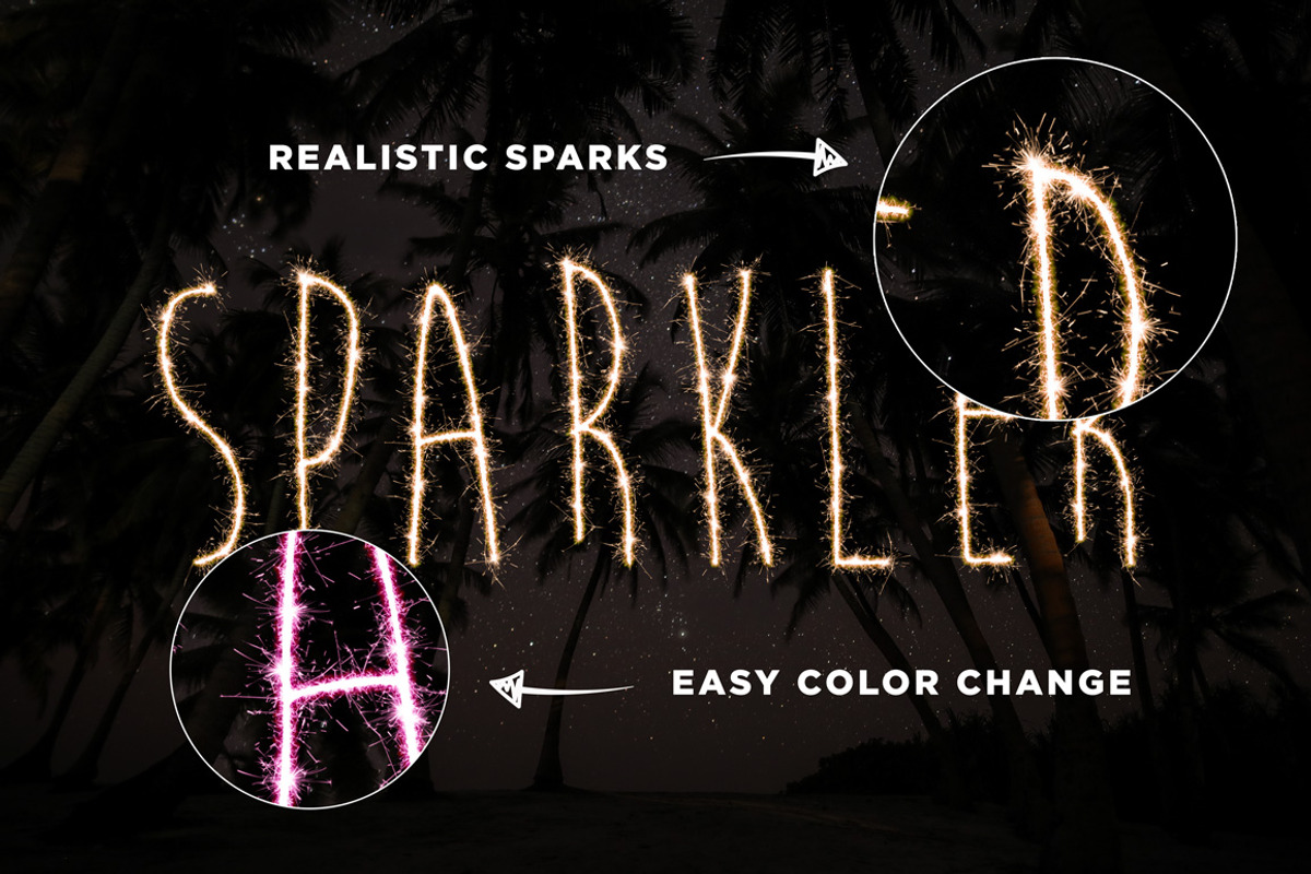 Sparkler Photoshop Action, an Action Add-On by Designdell (Photo 5 of 7)