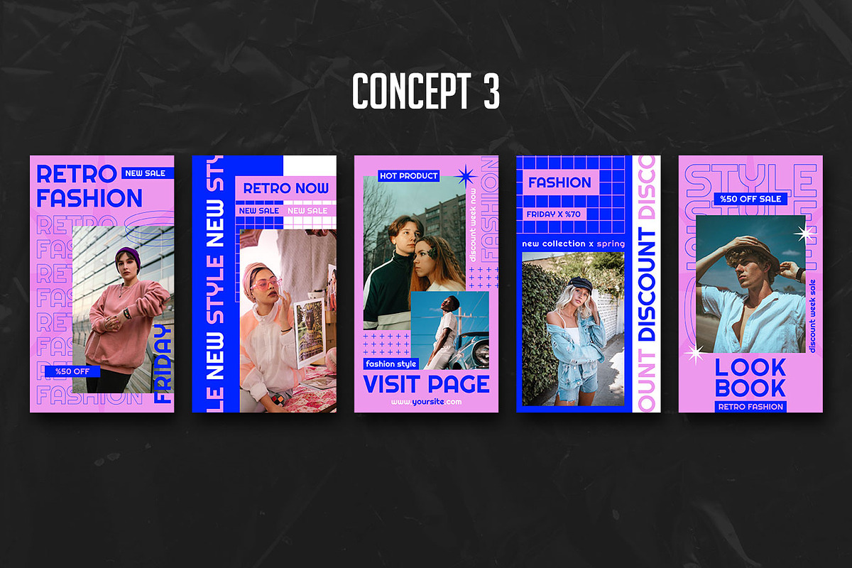 Urban Instagram Story PSD Templates, a Social Media Template by Giraffe Design Studio (Photo 14 of 21)