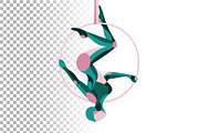 Curly gymnastics smooth shapes, a Healthcare Illustration by Infinity Creativity (Thumbnail 2 of 2)