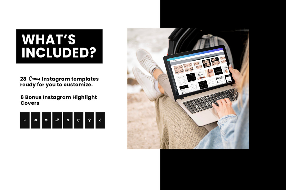 Lash Tech Instagram Templates, a Social Media Template by Galaxybomb (Photo 3 of 5)