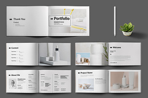 White Portfolio Template